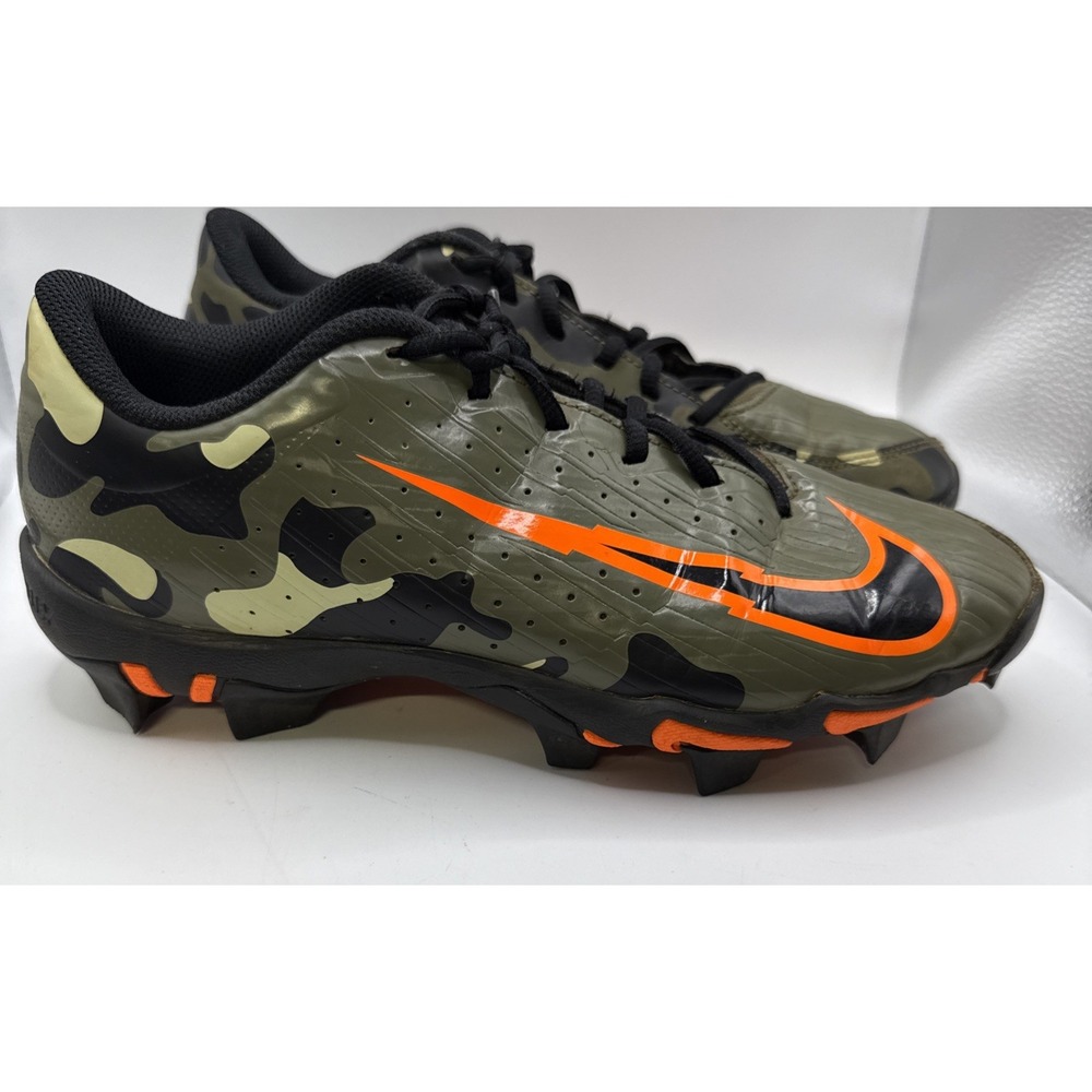 Nike Men's Camouflage Cleats with Orange Swoosh